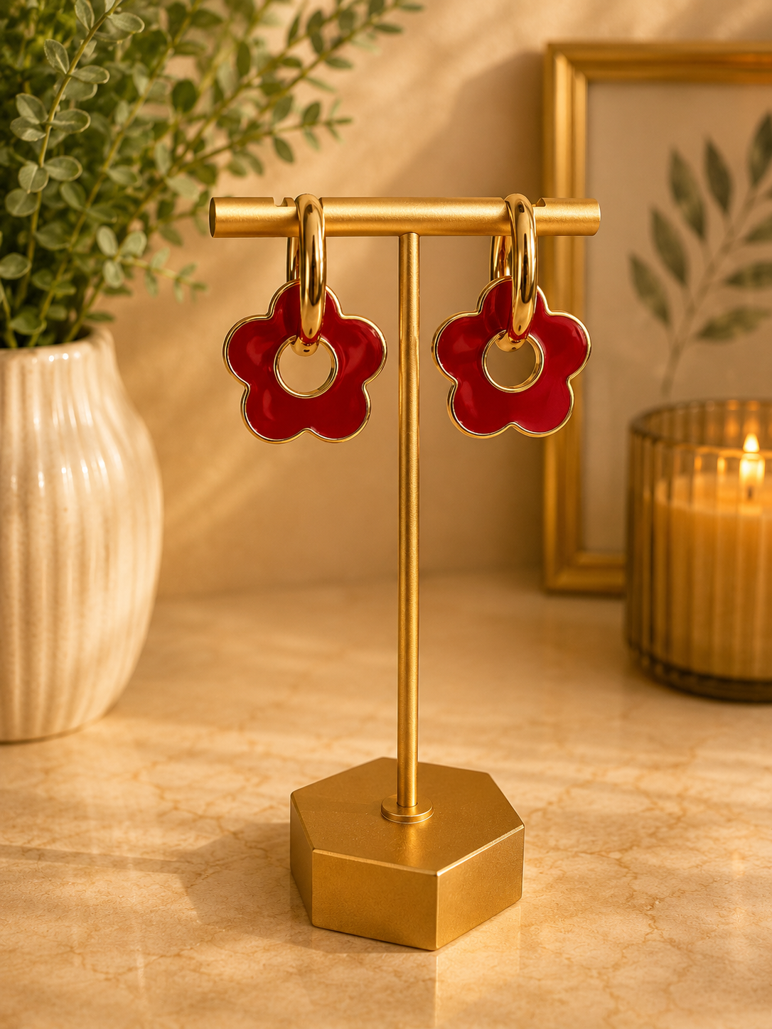 Boucle d'oreille Pétales