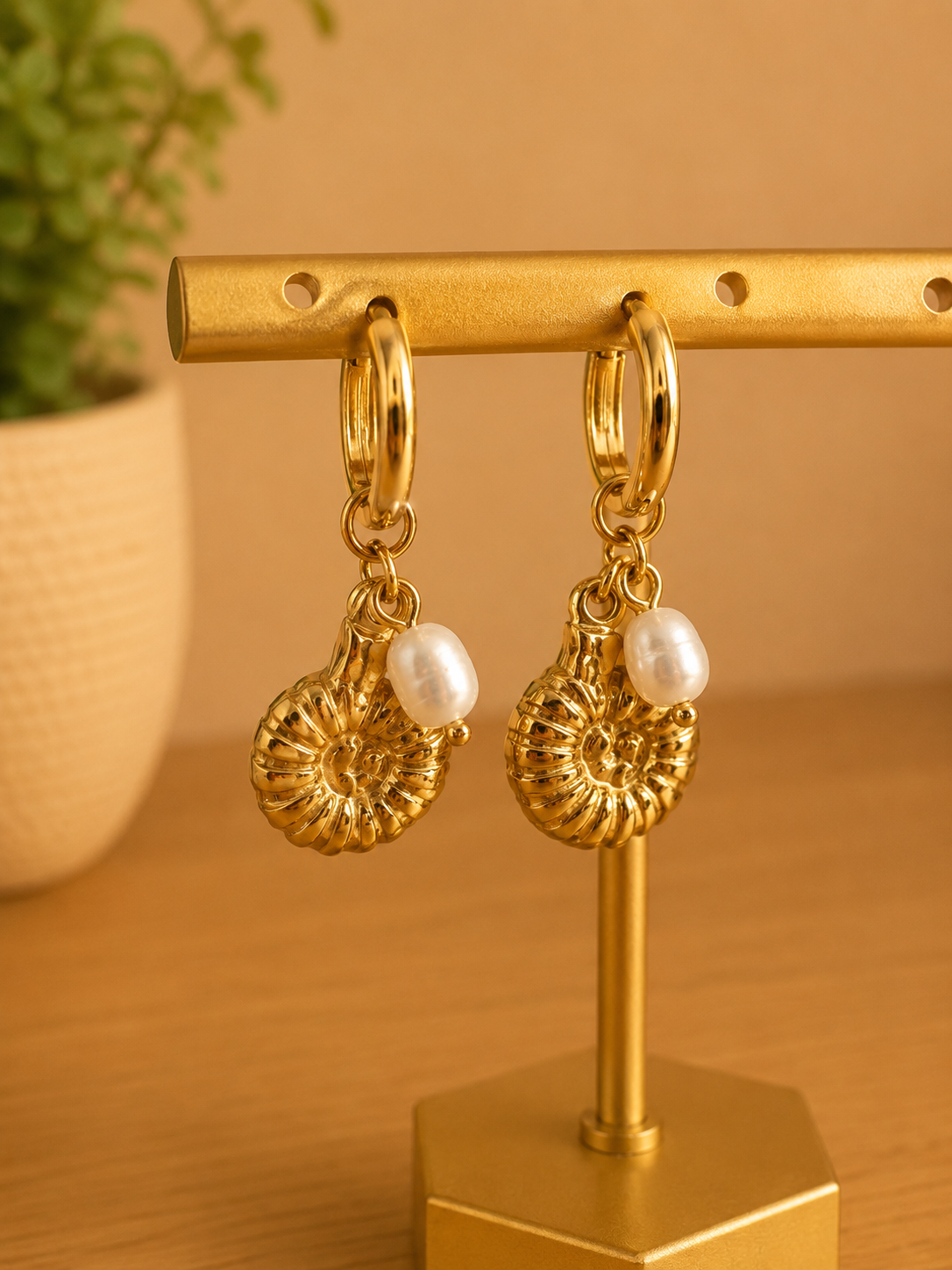 Boucle d'oreille Coquillage