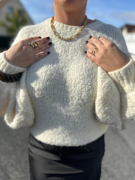 Pull ample crème